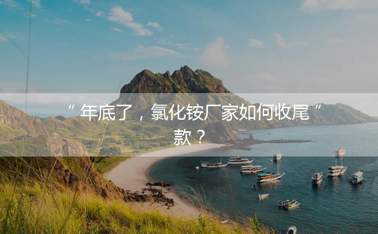 年底了，氯化銨廠家如何收尾款？